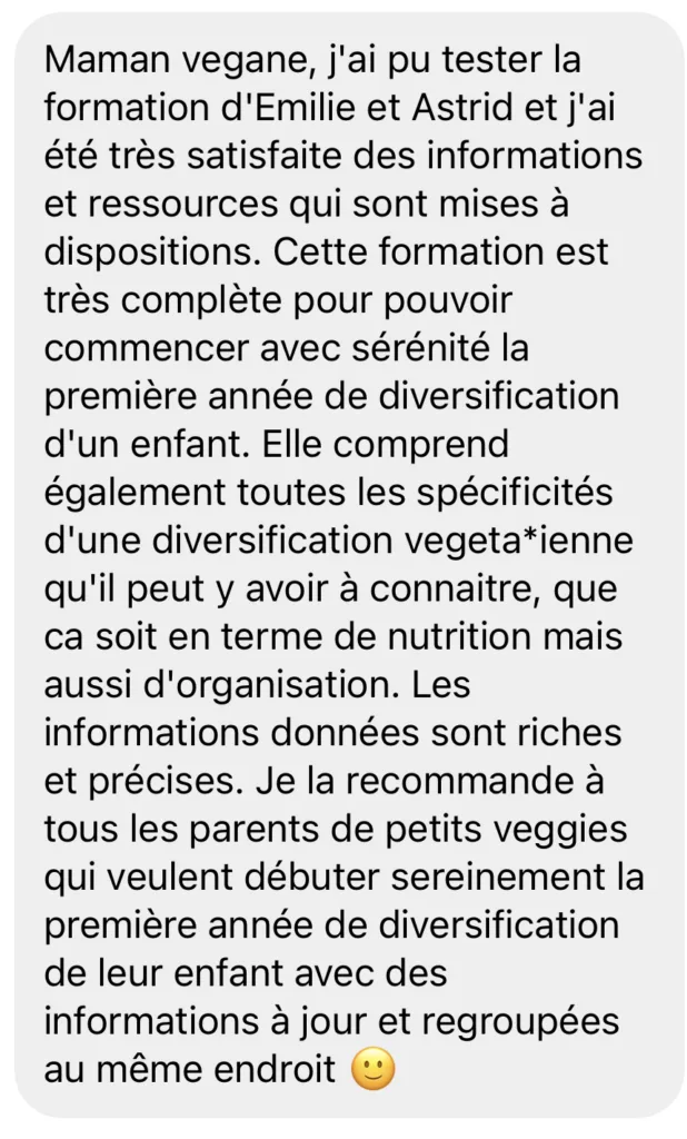 Témoignage diversification veggie