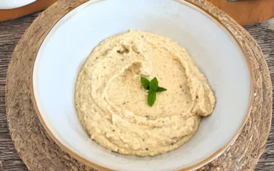 Houmous à la menthe pour bébé