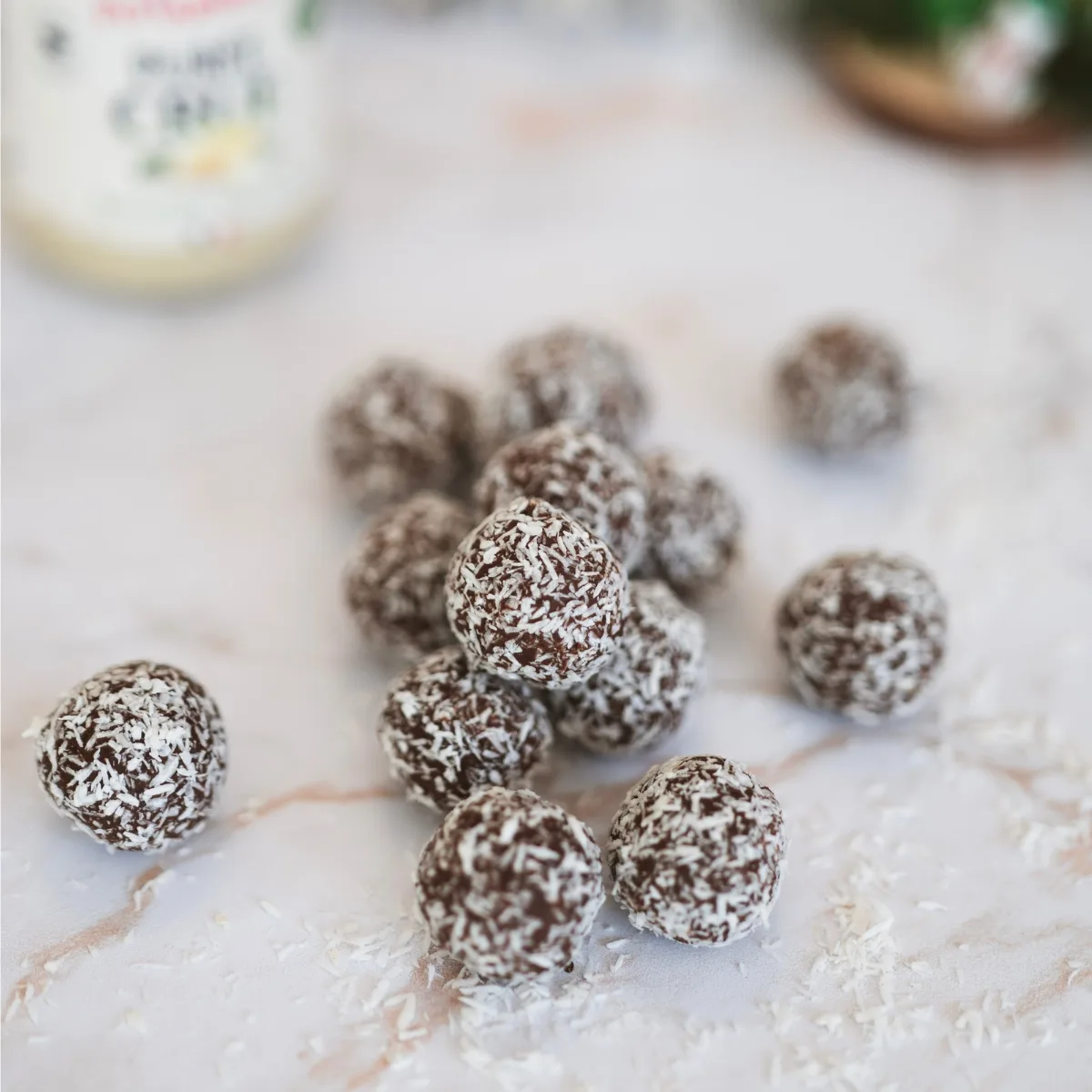 truffes véganes sans sucres