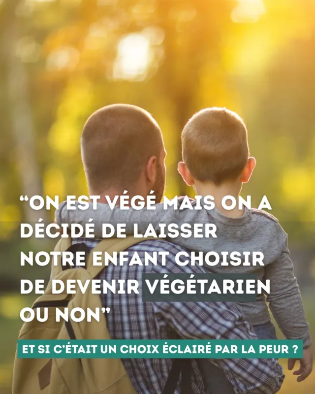 On parle surtout de jeunes enfants, parce qu’à partir d’un certain âge, les enfants font leur choix, dans un sens comme dans l’autre. 

Mais quand on a grandi avec la dissonance cognitive et qu’on a exercé une violence indirecte envers les animaux pendant des années, c’est plus difficile de faire le choix de devenir végétarien… même si ce n’est pas impossible puisque plein d’enfants font ce choix, souvent à partir de 9-10 ans (moi j’ai arrêté de manger des animaux terrestres a 12 ans).

Et vous, que pensez vous de tout ça ?

***********

Avec Astrid @astrid_nutrition_militante , diététicienne on a créé des programmes d’accompagnement complets pour les parents végétariens, véganes et flexitariens de la diversification jusqu’à  12 ans. Liens en bio !