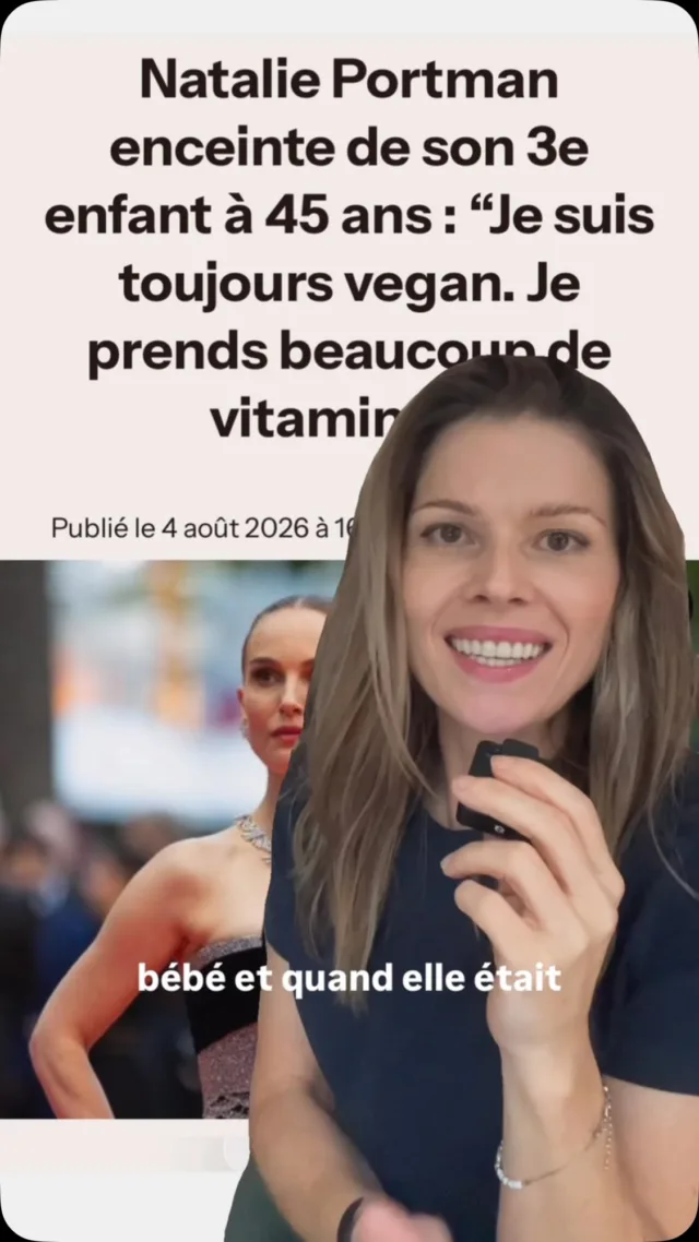 Il y aurait beaucoup de choses à dire sur la fertilité, beaucoup de facteurs autres que l’alimentation entrent en jeu et bien sûr la qualité du sperme masculin est aussi un facteur essentiel.Mais la je sais que Nathalie Portman végane et fière de l’être depuis des années a eu un bébé récemment et je viens de tomber sur ça donc on parle d’elle !Je rappelle aussi qu’une alimentation végétale bien menée est viable et saine à tout âge et aussi pendant la grossesse (et l’allaitement !) et une grossesse végane peut même être bénéfique pour la santé de la maman et du bébé.
Les études montent aussi que les bébés nés de mamans véganes grandissent normalement.Et sinon pour les personnes enceintes mamans, mais aussi les personnes allaitantes et leurs enfants on a prévu un atelier supplémentation le 13 octobre à 20h30 avec @astrid_nutrition_militante , le lien pour s’inscrire est en bio !*****Avec Astrid, diététicienne on a créé des programmes d’accompagnement complets et des ateliers en ligne pour les parents végétariens, véganes et flexitariens, du début de la diversification jusqu’à 12 ans pour connaître les repères nutritionnels essentiels de l’alimentation végétale, savoir équilibrer facilement les repas, mieux gérer le quotidien et l’extérieur (famille, médecins…) et avoir plein d’idées recettes !Liens en bio 👆